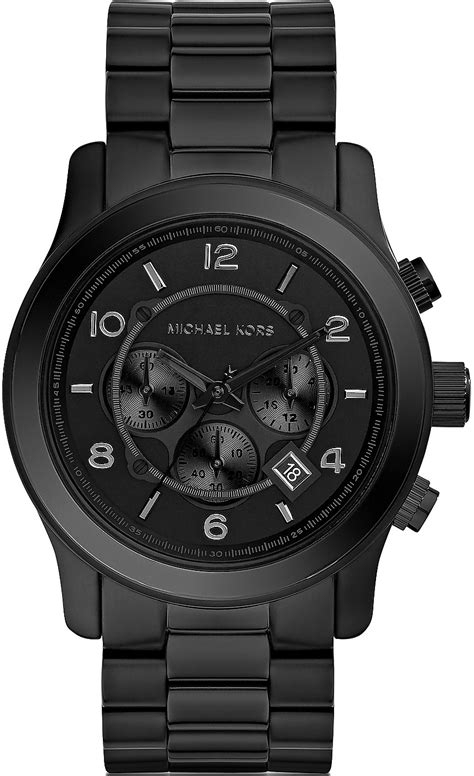 michael kors mens watches waterproof|Michael Kors men's watch black.